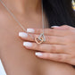 To My Soulmate With You I Am More Than Whole Interlocking Heart Necklace Gift For Her Birthday Anniversary Gift For Wife