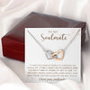 To My Soulmate I Love Endlessly Interlocking Heart Necklace Gift For Her Birthday Anniversary Gift For Wife