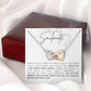 To My Soulmate With You I Am More Than Whole Interlocking Heart Necklace Gift For Her Birthday Anniversary Gift For Wife