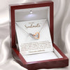 To My Soulmate I Love Endlessly Interlocking Heart Necklace Gift For Her Birthday Anniversary Gift For Wife