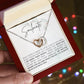 To My Soulmate With You I Am More Than Whole Interlocking Heart Necklace Gift For Her Birthday Anniversary Gift For Wife