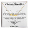 TO MY BELOVED DAUGHTER, Custom Name Necklace (With MC)