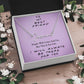 TO MY BEST FRIEND, SIGNATURE NAME NECKLACE WITH MESSAGE CARD, GIFT FOR FRIEND, UNIQUE GIFT FOR HER, BIRTHDAY GIFT