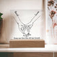 Personalized Acrylic Plaque For Couples, Custom Names, Birthday/Anniversary/Valentine's Day Gift For Him/Her