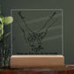 Personalized Acrylic Plaque For Couples, Custom Names, Birthday/Anniversary/Valentine's Day Gift For Him/Her