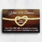 Customized True Lover's Knot Couple Canvas