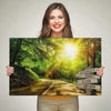 Autumn Road Color Customized Canvas With Multi Names