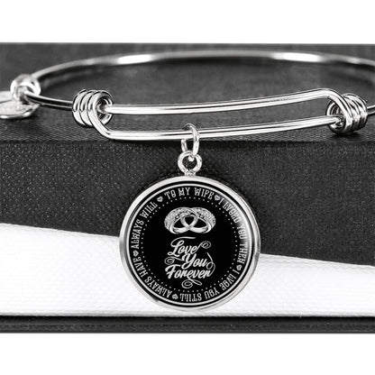 "Love You Forever" Silver Necklace With Engraving