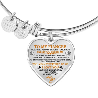 To My Fiancee "Forever My Soulmate" Valentine Gift **With Transparency**