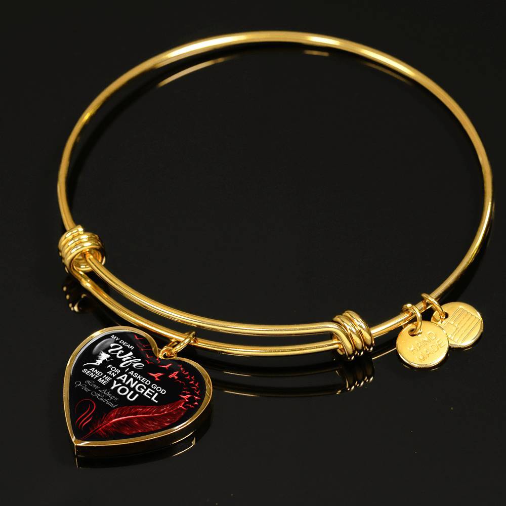 Valentine Bangle For My Angel Wife  **With Transparency**