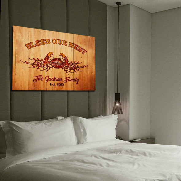 "Bless Our Nest" Family Wall Decor
