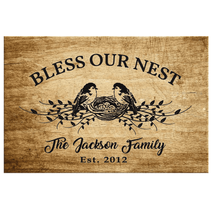 Blessed Family Customized Wall Decor
