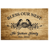 Blessed Family Customized Wall Decor