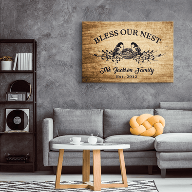 Blessed Family Customized Wall Decor