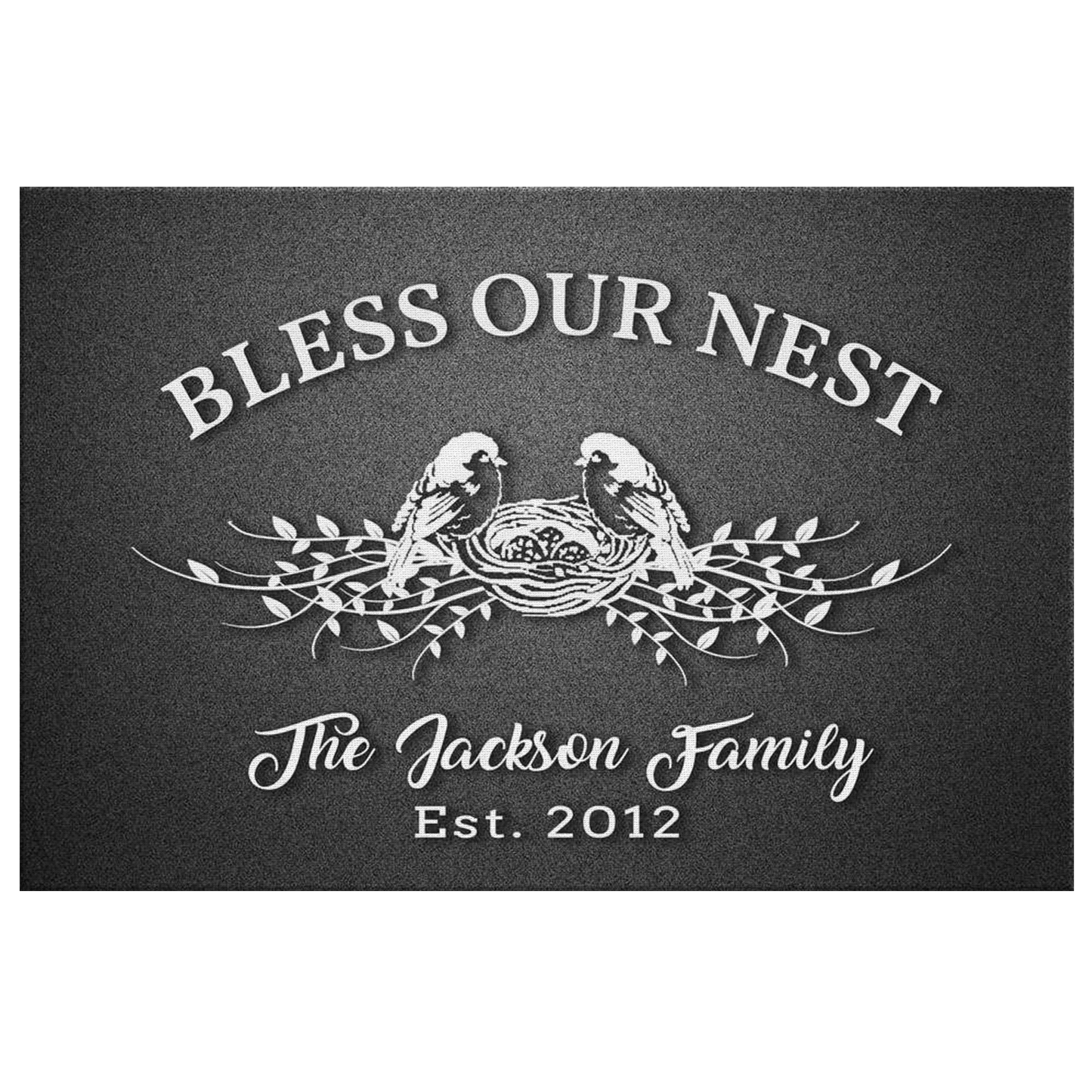 "God Bless My Family" Personalized Canvas