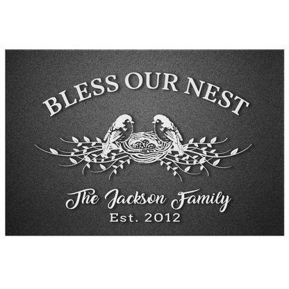 "God Bless My Family" Personalized Canvas