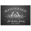 "God Bless My Family" Personalized Canvas