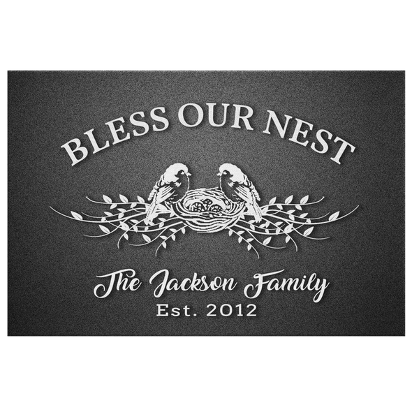 "God Bless My Family" Personalized Canvas