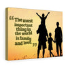 The Most Important Thing Is Family Wall Decor Canvas