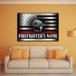 Customized Firefighter Canvas Art