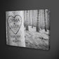 Canvas Print Forever My Love Tree Personalized Wall Art