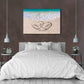 Canvas Print Love on Beach - Personalized Canvas Print Gift
