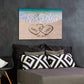 Canvas Print Love on Beach - Personalized Canvas Print Gift