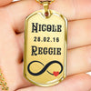 Personalized Necklace For Couple