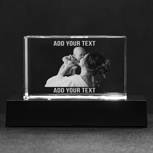 Crystal Personalized Crystal Block For Your Mom, Gift For Mother's Day