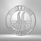 Custom Silver / 12" Elaborate Name - Steel Sign