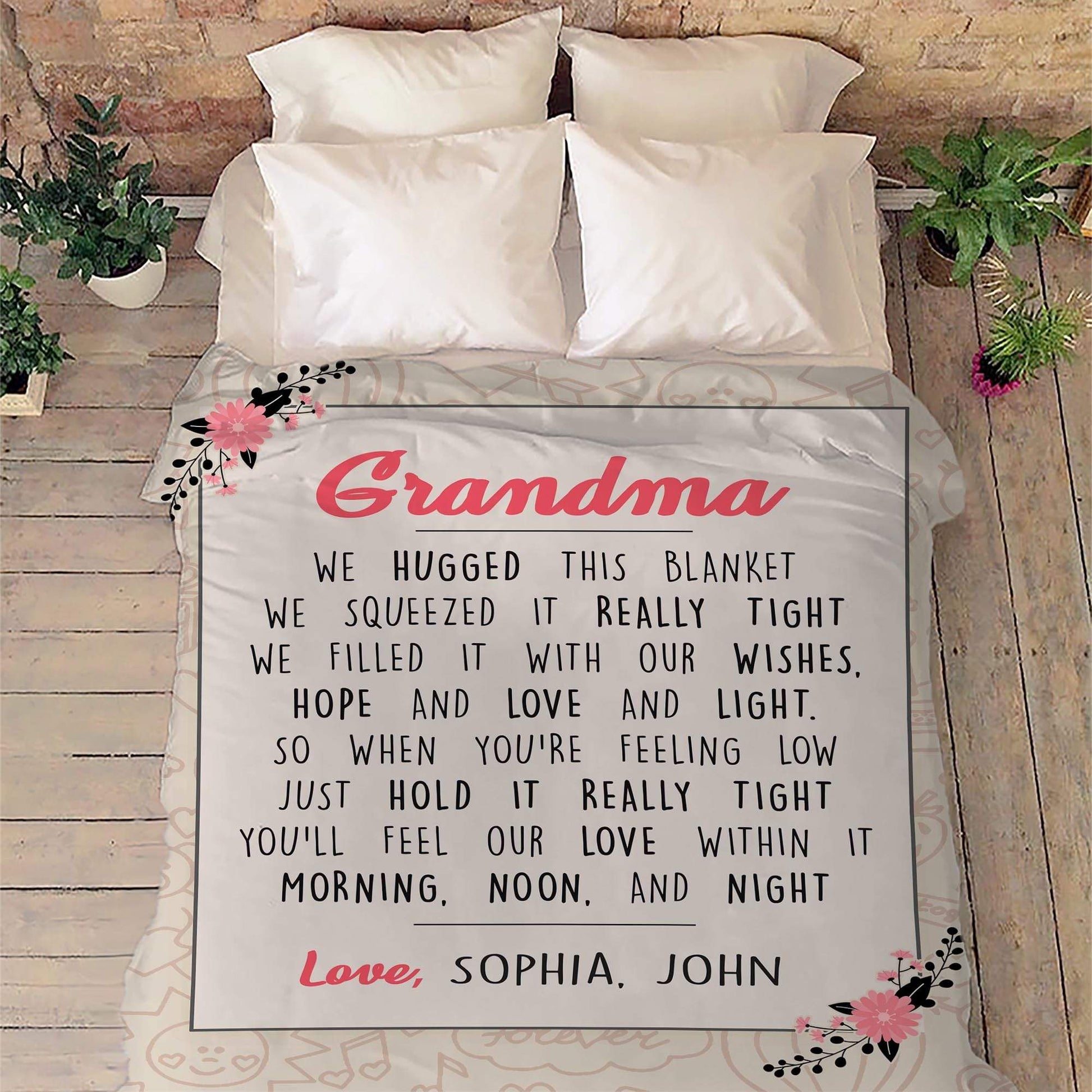 Customized Blanket Customized Blanket For Grandparents
