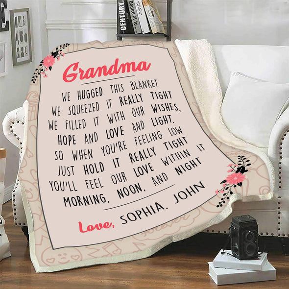 Customized Blanket Customized Blanket For Grandparents
