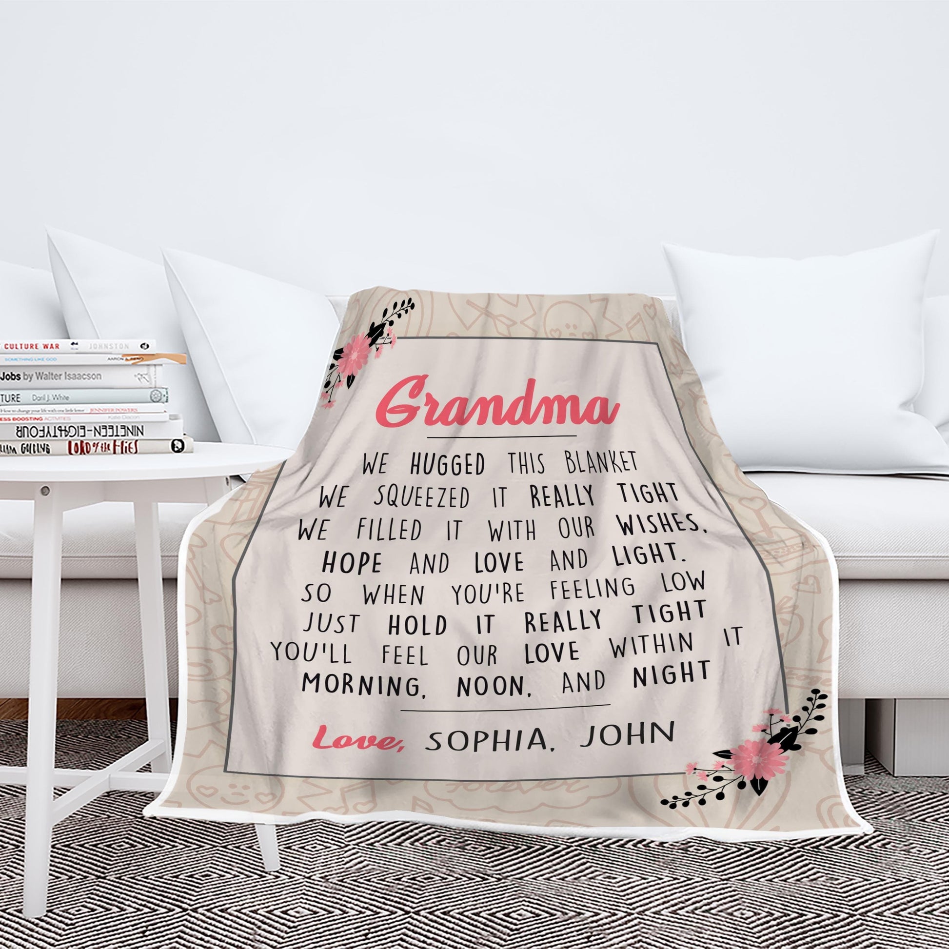 Customized Blanket Customized Blanket For Grandparents