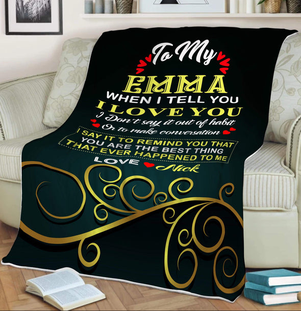 Customized Blanket "You Are The Best Thing That Ever Happened To Me" Customized Blanket For Couple