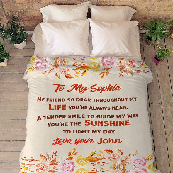 Fleece Blanket Customized Blanket for Couples 