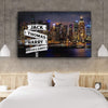 Customized Canvas City Themed Customized Canvas With Multi Names