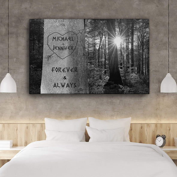 Customized Canvas Family Tree Black And White Customized Canvas With Multi Names