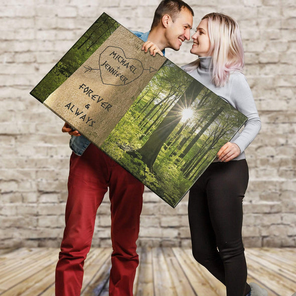 Customized Canvas Family Tree Color Customized Canvas With Multi Names