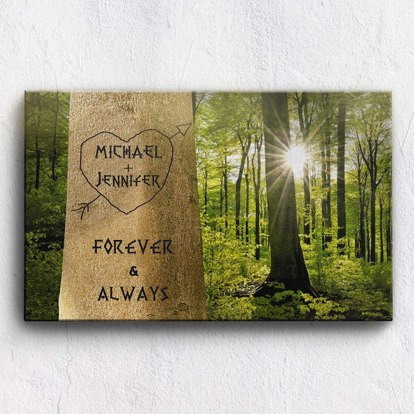 Customized Canvas 36" X 24" - BEST SELLER Family Tree Color Customized Canvas With Multi Names