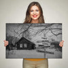 Customized Canvas Ice Of Forest Black And White Customized Canvas With Multi Names
