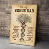 Customized Canvas Thank You For Loving Me My Bonus Dad Custom Canvas