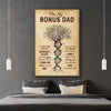 Customized Canvas Thank You For Loving Me My Bonus Dad Custom Canvas