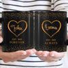 Customized Two Heart Mug For Couples (Pack of 2)