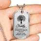 "Family Is Like A Tree"  Military Family Necklace
