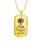 "Family Is Like A Tree"  Military Family Necklace