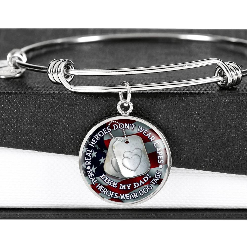 "My Father is a Real Hero" Bracelet