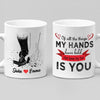 Holding Hands Couple Customized Coffee Mug