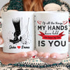 Holding Hands Couple Customized Coffee Mug