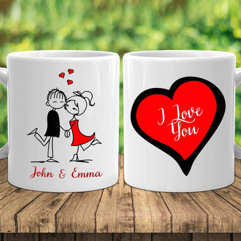 I Love You Customized Mug For Couple