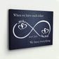 Infinity Canvas Custom Infinity Love Canvas Wallart